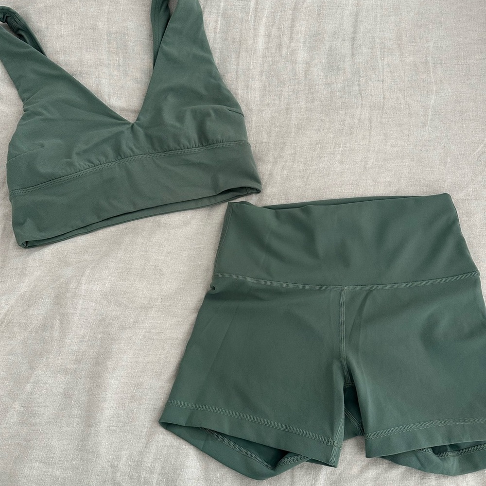 Lululemon Athletica Green Athletic Set